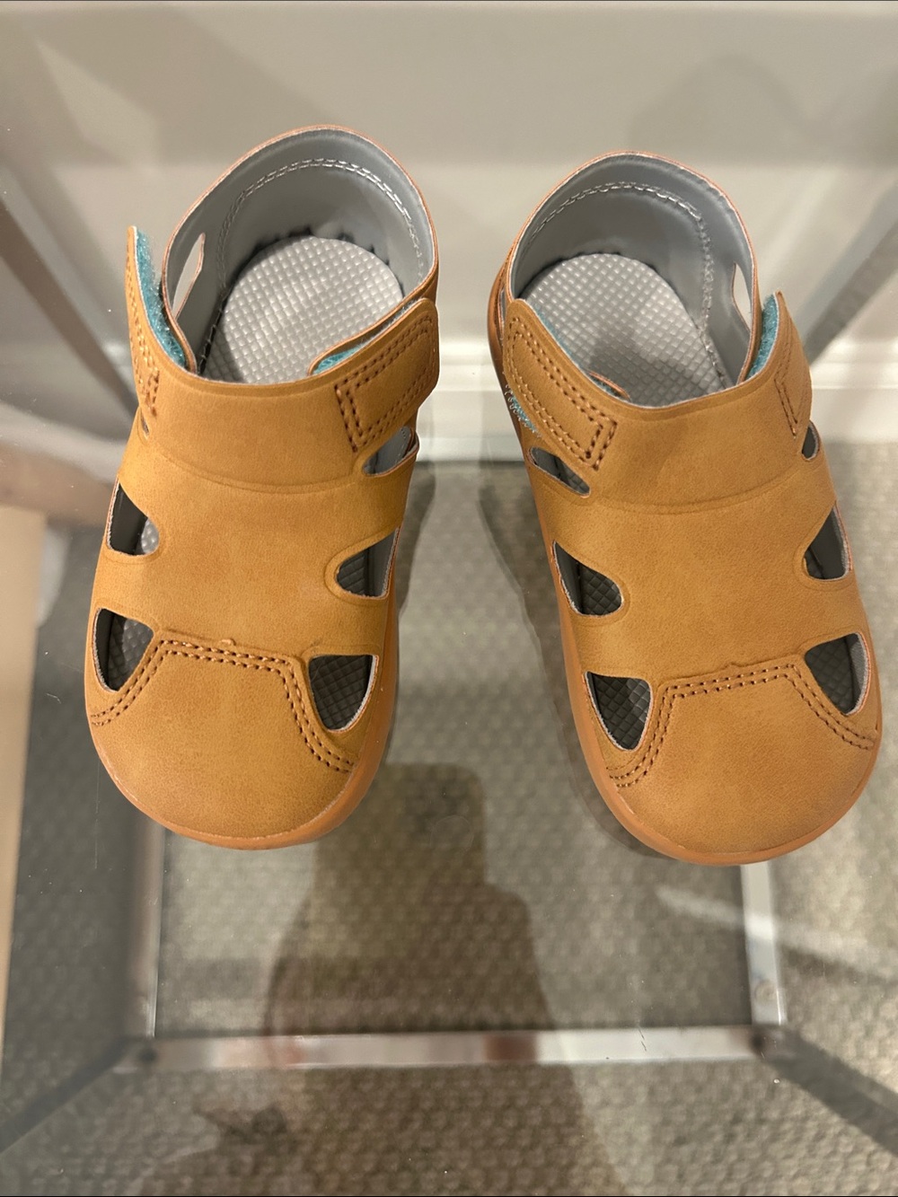 Ten Little - Like New Toddler size 7 Brown Closed-Toe Everyday Sandals